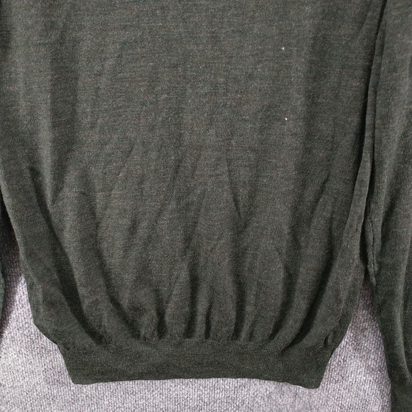Kenneth Roberts Platinum Men's Pullover V-Neck Knit Sweater Green Medium W/Tags - Picture 7 of 11